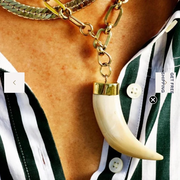 Parker Thatch Gold/ Brass Long Chain Necklace - Picture 2 of 3